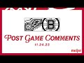 Larkin, Husso, Copp, Lalonde Postgame Comments - Nov. 24 vs BOS