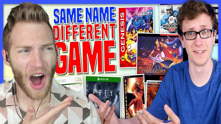 THEY HAVE THE SAME NAME!!! Reacting to "Same Name, Different Game" by Scott The Woz
