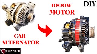 How To Turn Car Alternator Into Powerful Motor