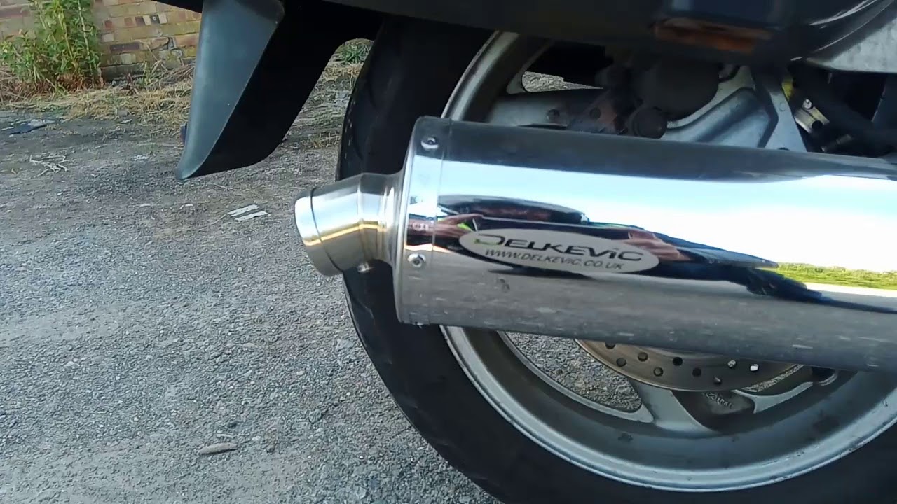 HONDA NT650V DEAUVILLE DELKEVIC EXHAUST SOUND YouTube