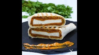 Homemade McDonald Style Spicy Paneer Wrap