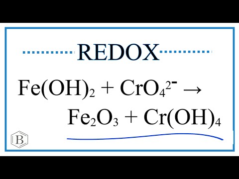 Video Balance the Redox Reaction Fe(OH)2 + CrO4 2- → Fe2O3 + Cr(OH)4 in Basic (and acidic) Medium - youtube