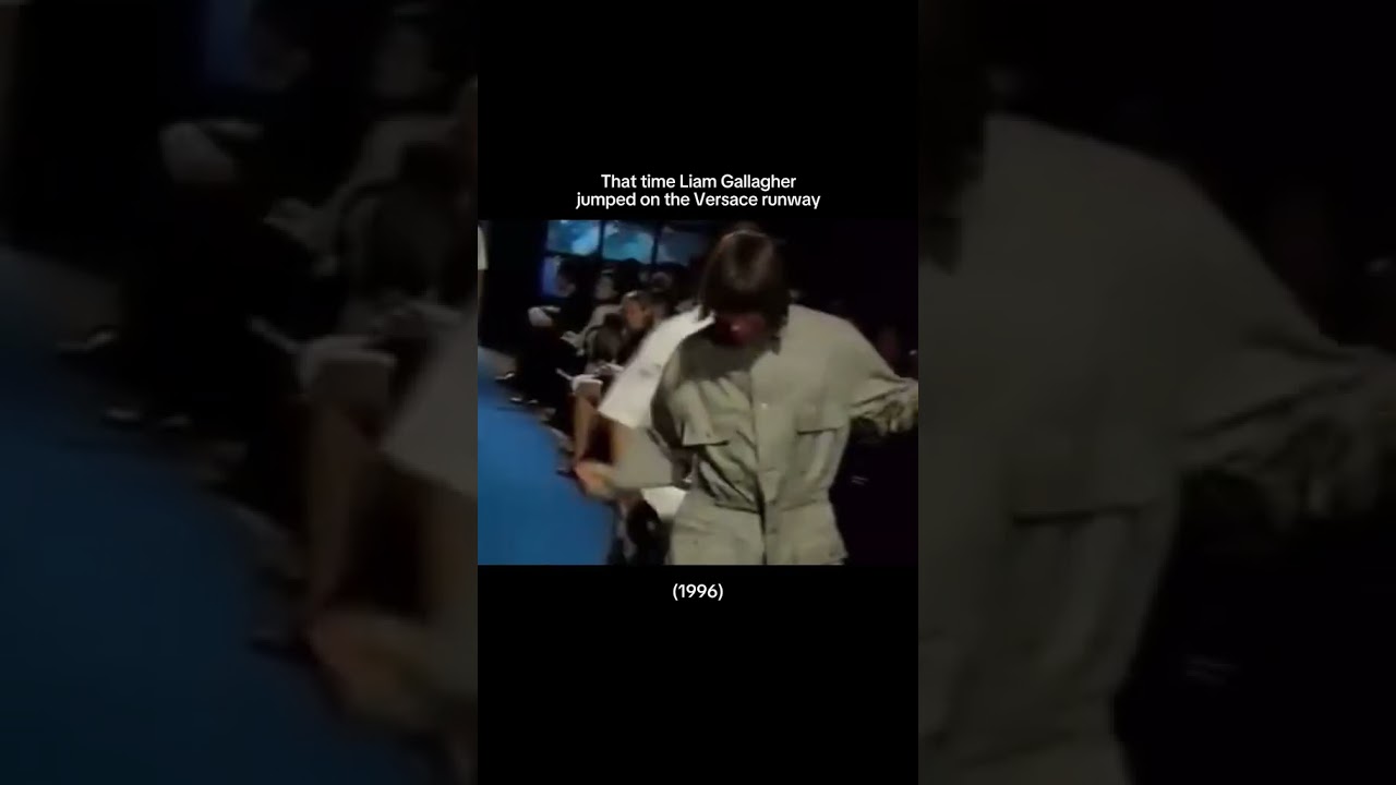 When Liam Gallagher jumped on the runway