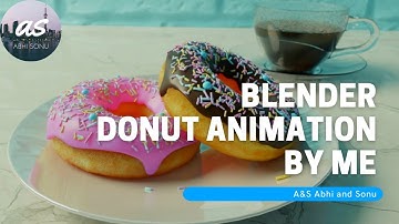 Donut Animation in Blender 2.92 2021 - by Sonu