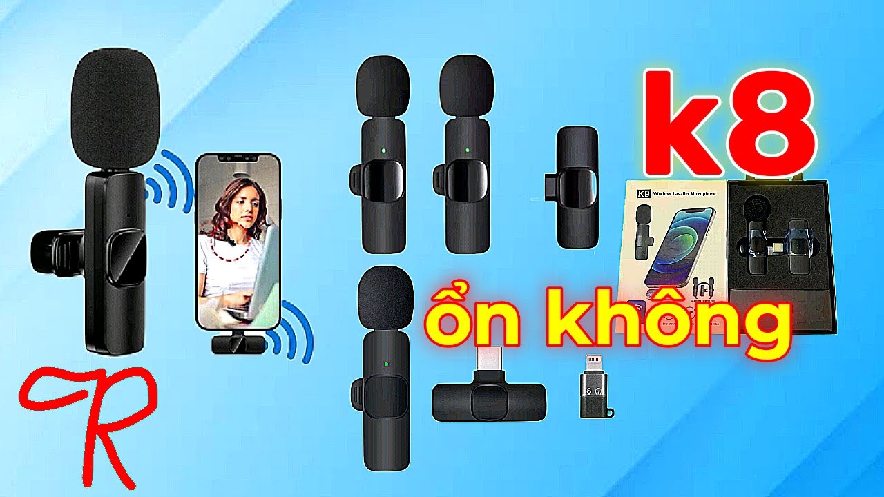 (Review)Micro thu âm không dây k8,k9 cho type c phân khúc rẻ