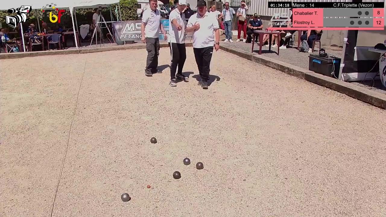 Miniature : Pétanque 2025 : Championnat Fédéral Triplette (Vezon) partie de barrage