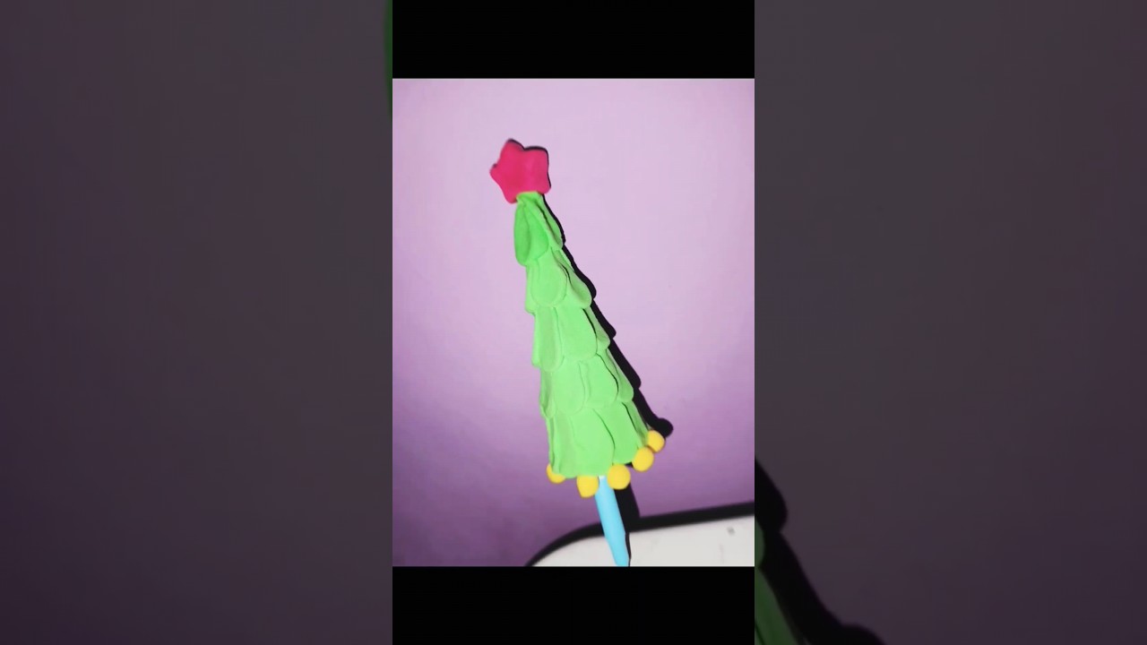 DIY christmas tree pen😱🔥 project idea for christmas🎄 