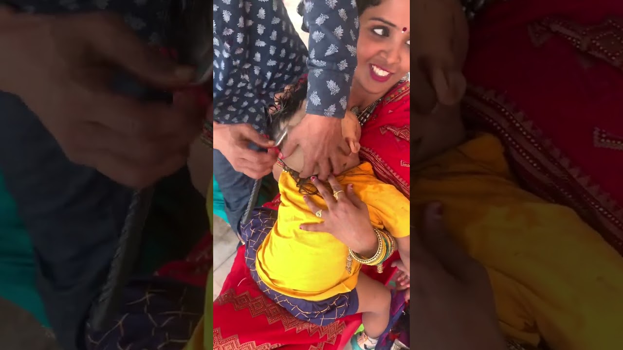 Mundan ceremony of Vivaan😍🎉🎉🧿🧿