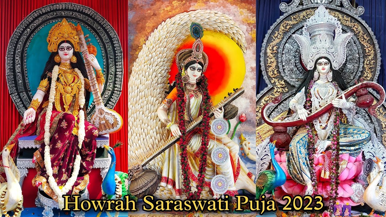 Howrah Saraswati Puja 2023 | 10er Pally | Binapani Sangha | Yuba Sangha