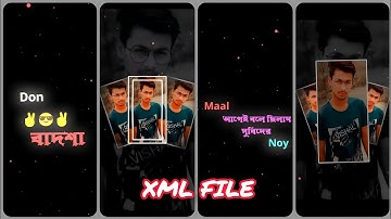 Badsha × Baazigar Trend XML File 😈 Bangla Dilogue MC Stan XML Video 💞 AlightMoition Trending XML