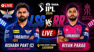 🔴 LIVE: LSG vs RR LIVE | TATA IPL 2026 | Rishabh Pant vs Riyan Parag | Hindi Commentary