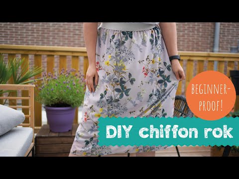 DIY rok van chiffon | Beginner proof! | Budgetstoffen