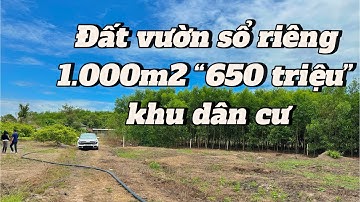#430 Kẹt tiền bán đất vườn tâm huyết để dành nằm khu dân cư điện đài đầy đủ tại xã Hoà Hội Xuyên Mộc