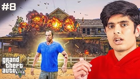 TREVOR DESTROYS MAFIA HOUSE! (HINDI DUBBED) | GTA 5 GAMEPLAY PART 9