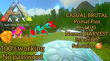 ARK MOBILE SAVE DATA | CASUAL BRUTAL | PRIMAL PASS | LVL | SUBSCRIBE  FOR MORE 🥰 BEST MOD OF ARK |