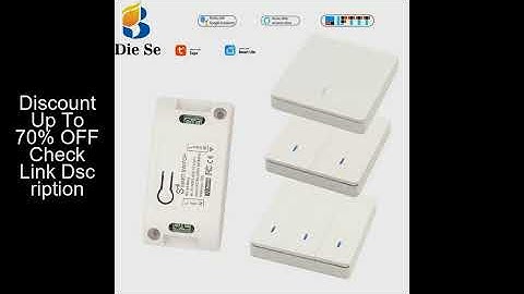 Diese Smart Light Switch Push Button WiFi/433Mhz Wireless Remote Control Wall Switch AC85~220V Contr