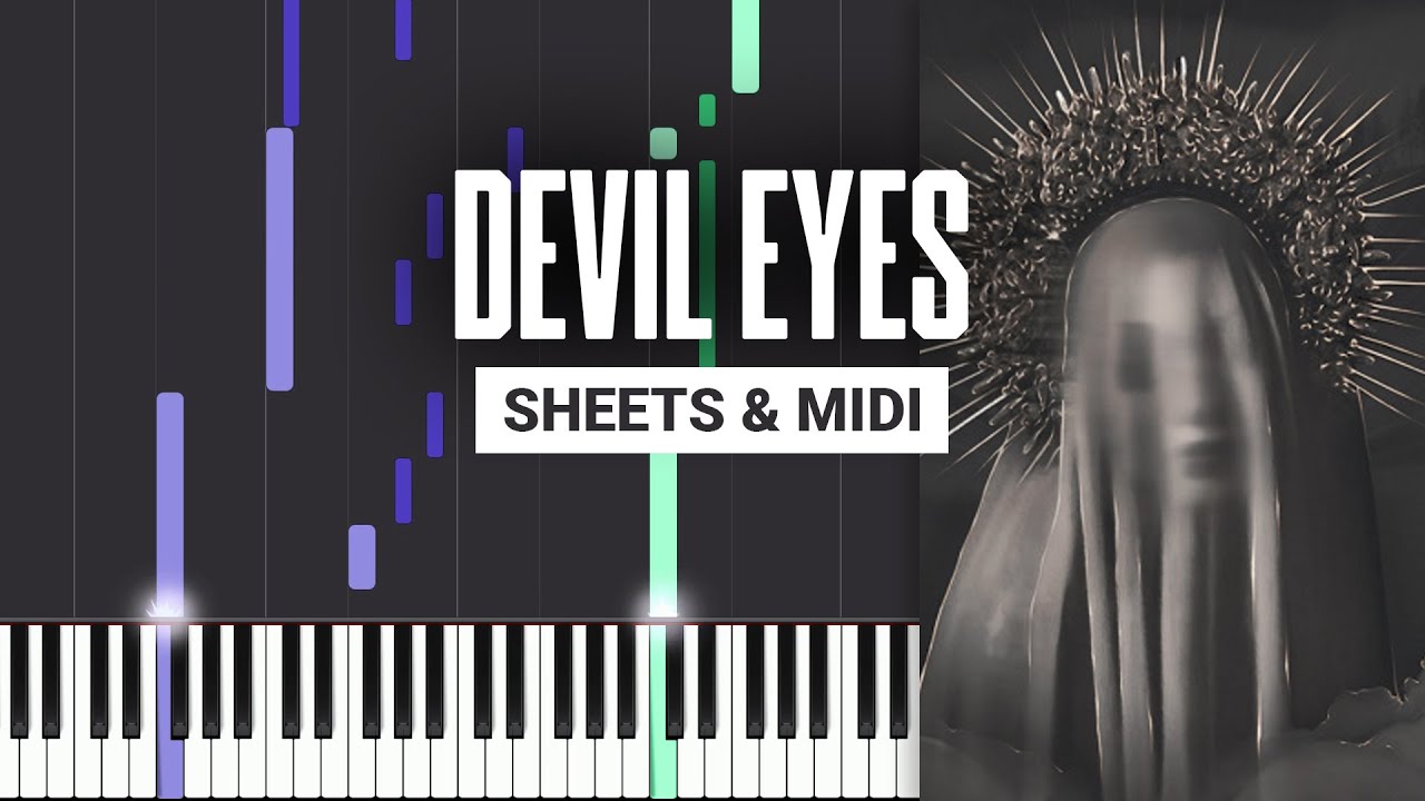 Devil Eyes ZODIVK Piano Tutorial Sheet Music & MIDI YouTube