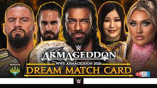 WWE Armageddon 2026 - Dream Match Card