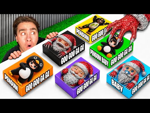 DO NOT OPEN GOO GOO GAGA & GUGUGAGA PENGUIN MYSTERY BOXES AT 3AM!