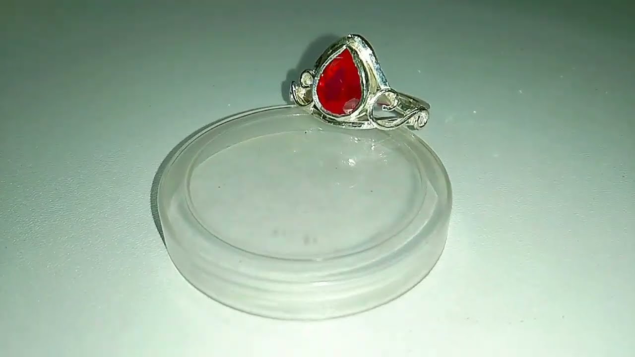 Making a Silver Crown Ring Adorned With a Beautiful Pink Gemstone 