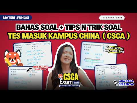 BAHAS SOAL FUNGSI YANG BAKAL KELUAR DI TES MASUK KAMPUS CHINA🇨🇳🔥 | International