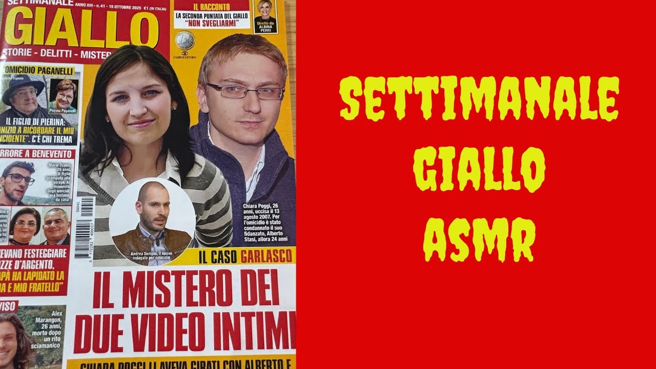 ASMR 🎧 // Leggo la rivista Gialllo 