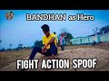 Action fight  badhan  laden  subham  tandibeda toka fight action spoof.