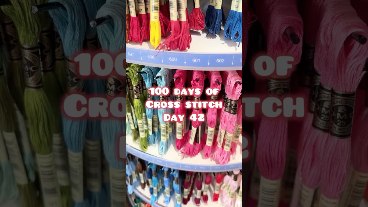 День 42 | 100 дней вышивки крестом: по средам мы носим розовое
