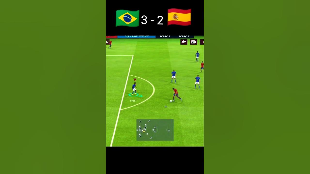Brazil vs Spain 🎯🏆 Quarter Final FIFA MOBILE™ Highlights shorts