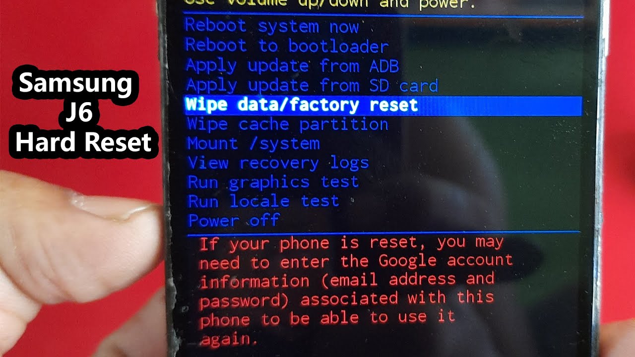 Samsung Galaxy J6 Factory Reset & Hard Reset - YouTube