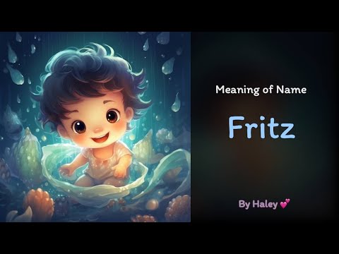 Fritz First Name Origin