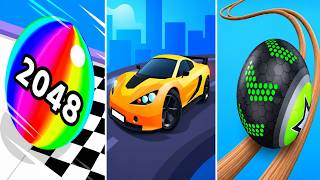Ball Run 2048 VS Race Master 3D VS Going Balls - All Levels Gameplay Android iOS Ep 1 screenshot 1