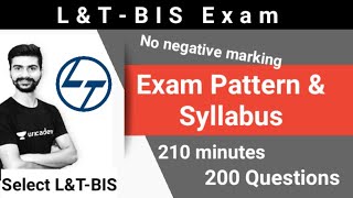 L&T BIS EXAM PATTERN AND SYLLABUS / LNT BIS EXAM FOR CIVIL ENGINEERING