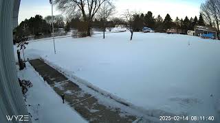 Snow Plow preparing for more snow tomorrow #youtube #snow #cold #morning #winter #subscribe