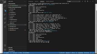 MySQL Employee Tracker