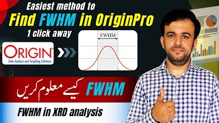 How to find FWHM in Origin | FWHM in scherrer formula | Full Width Half Maximum | Lecture 31 screenshot 2