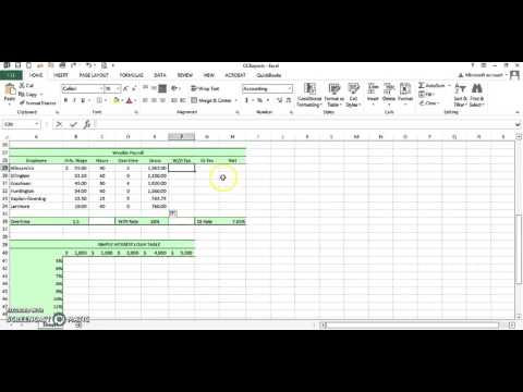 Excel L1 Chapter 2 Absolute Cell Reference_Payroll