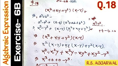 Exercise- 6B | Qus- 18 | Class 8 | Operations On Algebraic Expressions | R S AGGARWAL  #mvo #algebra