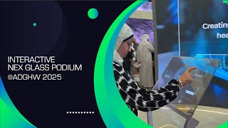 Revolutionizing Presentations: The Interactive Nex Glass Podium Unveiled!