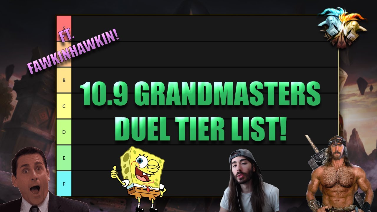 SEASON 10 GRANDMASTER DUEL 1V1 TIERLIST! ft. FawkinHawkin - SMITE