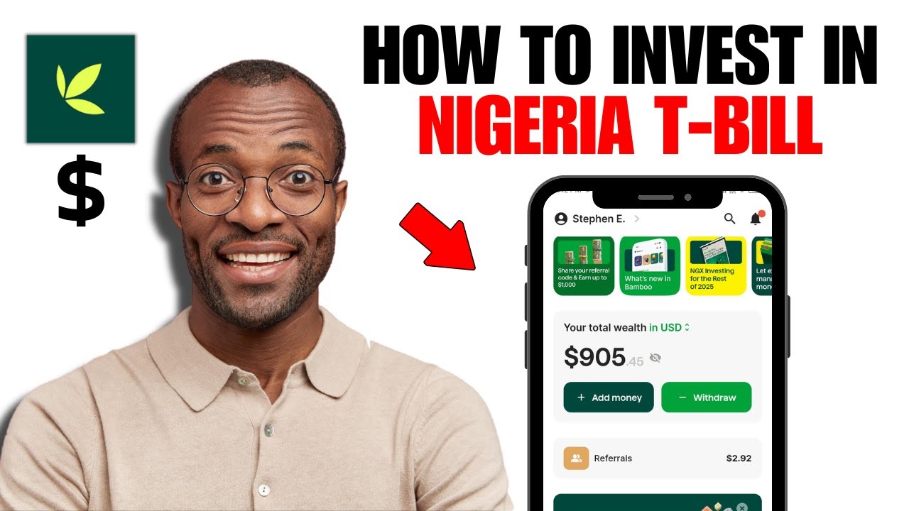 Как инвестировать в облигации казначейства Нигерии с помощью приложения Bamboo Stocks (до 15% год...