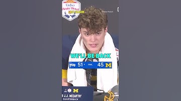 JJ McCarthy said Michigan would be back 😤 #shorts