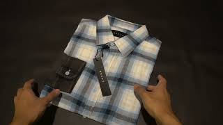Review Unboxing Flanel Shirt Rucas Hand Dye Blue Gradation Lokal Indonesia