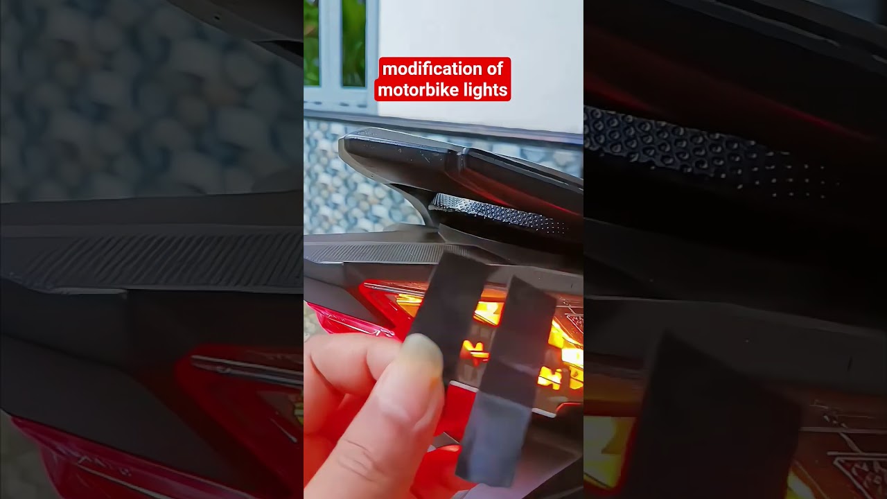 modification of motorbike lights 💀💀 