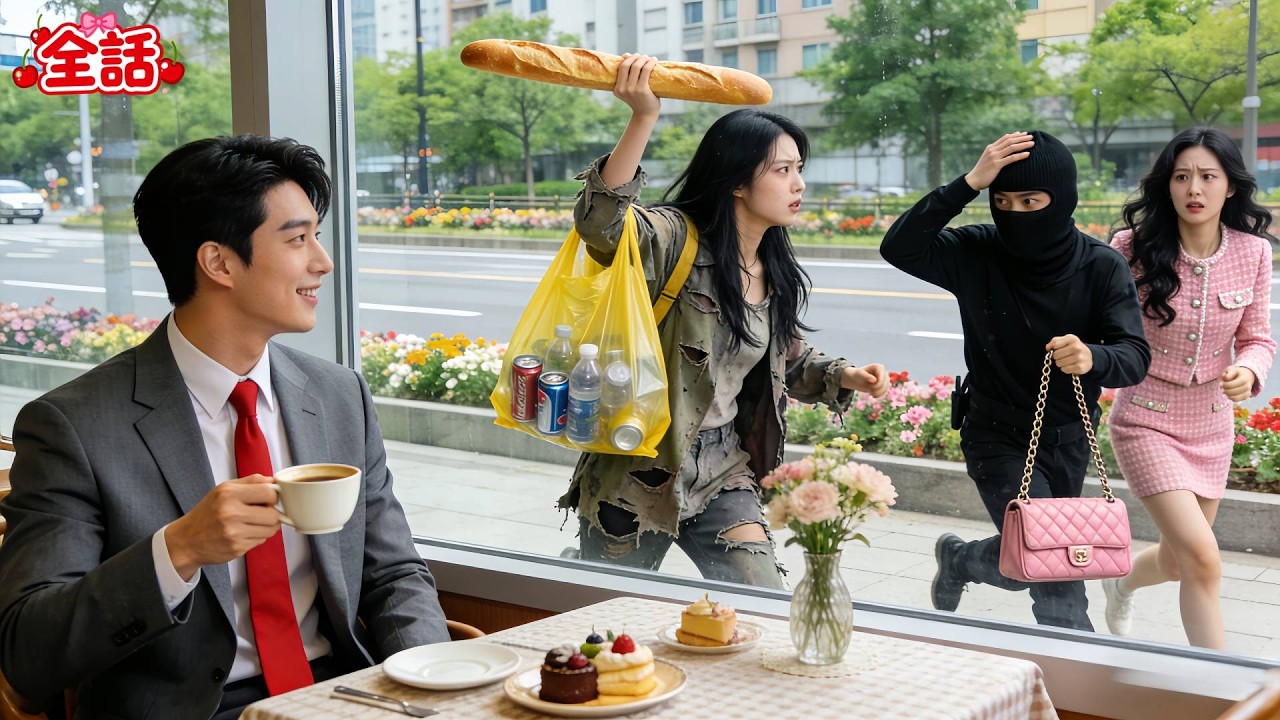 CEOは25年間笑わなかった！しかし、物乞いの少女がバゲットを手に泥棒を追いかける姿を見たとき——ついに彼は思わず声を出して笑ってしまった！