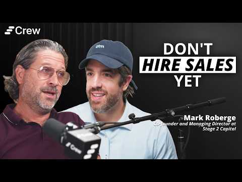The Science of Sales + Why Founders Hire Sales Too Early w - YouTube