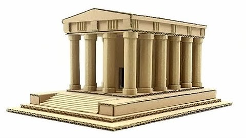 How to get a temple of ancient greece cardboard (Greece temple ma.