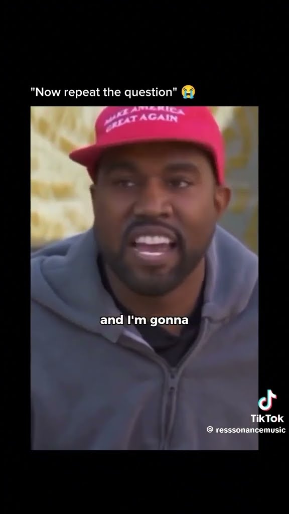 “Now repeat the question” #hoodnews #kanyewest #yeezy #tmz #harveylevin #interview #shortvideo #omg