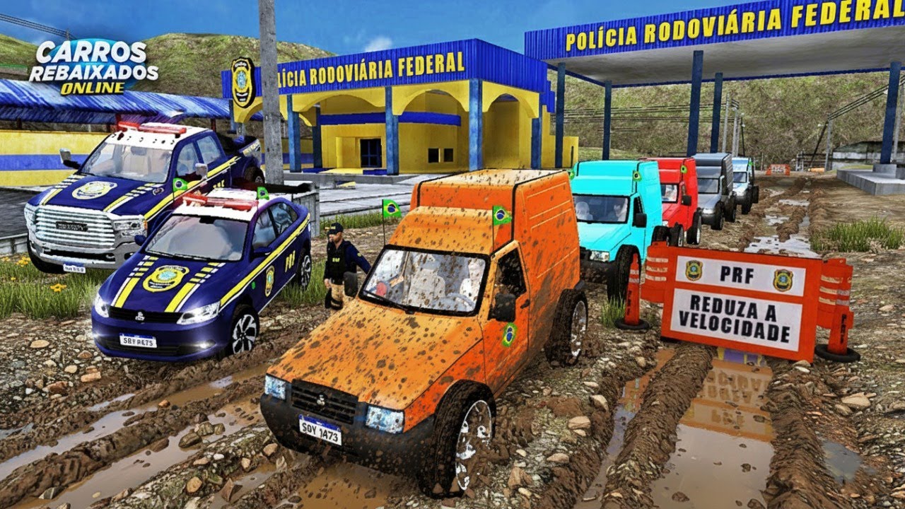 CARROS REBAIXADOS ONLINE | FAZENDO TRILHA COM AS FIORINO E FOMOS PARADO NA PRF !
