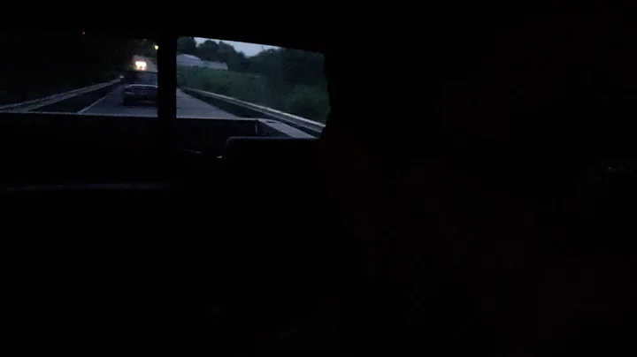 Idiot behind me driving with no headlights on... Because HE can see!